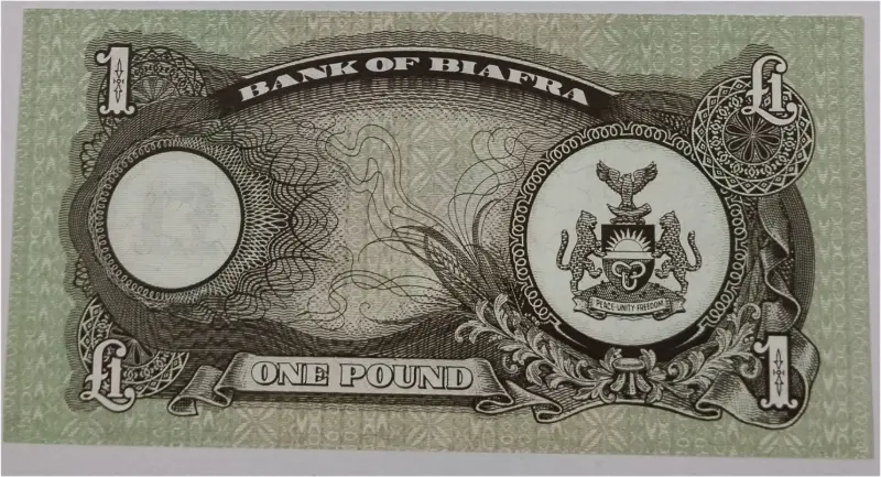 BIAFRA -  1 POUND - GEM UNC MINT CONDITION (1968 & 1969) - 1