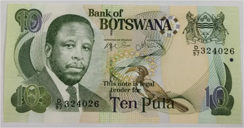 BOTSWANA - 10 PULA - UNC MINT CONDITION (1966) - 1