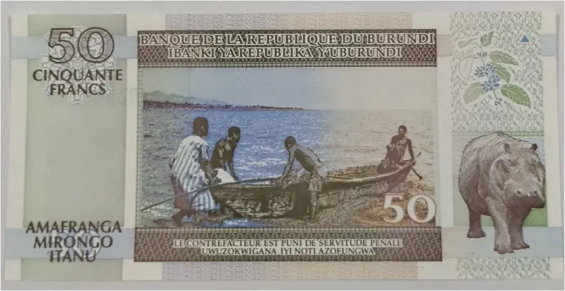 BURUNDI - 50 FRANCS - UNC MINT CONDITION (1994) - 1