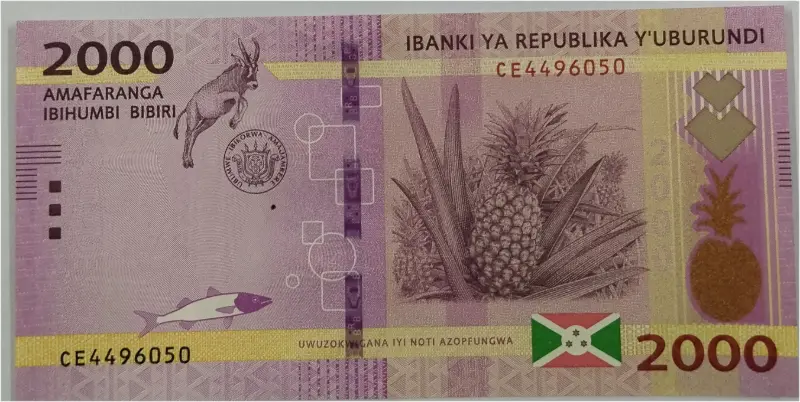 BURUNDI - 2000 FRANCS - UNC MINT CONDITION (2018) - 1