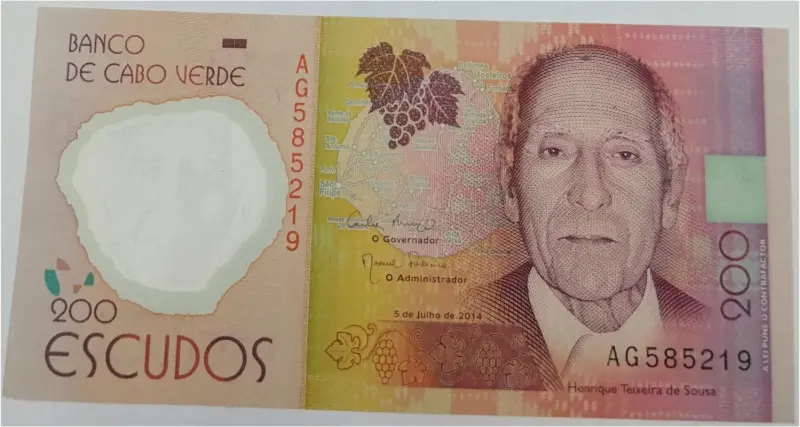 CAPE VERDE - 200 ESCUDOS POLYMER NOTE - GEM UNC MINT CONDITION (2014) - 1