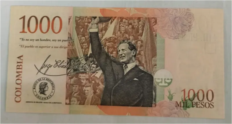COLOMBIA - 1000 PESOS - UNC & MINT CONDITION (2015) - 1