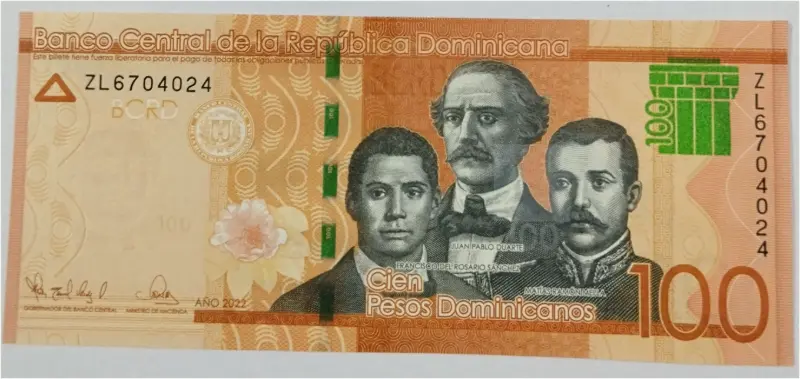 DOMINICA - 100 PESO - UNC MINT CONDITION (2021 & 2023) - 1