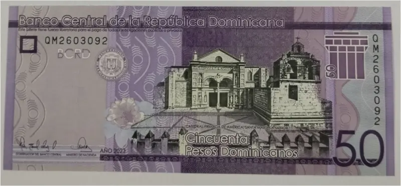 DOMINICA - 50 PESO -  UNC MINT CONDITION - 1