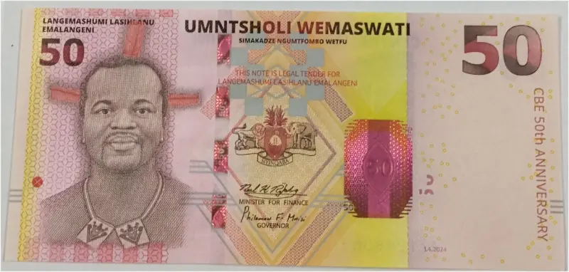 ESWATINI - 50 EMALANGENI COMMEMORATIVE - UNC MINT CONDITION (2024) - 1