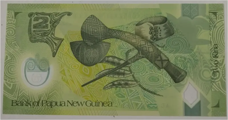 GUINEA - 2 KINA PAPUA NEW GUINEA - POLYMER NOTE -  UNC MINT CONDITION - 1