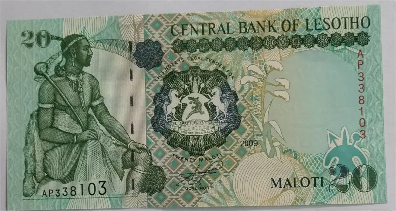 LESOTHO - 20 MALOTI - UNC MINT CONDITION - 1