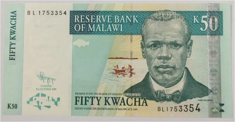 MALAWI - 50 KWACHA - UNC MINT CONDITION - 1