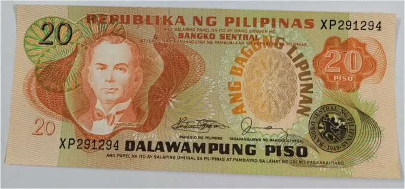 PHILIPPINES - 20 PISO - UNC MINT CONDITION (1973 & 1985) - 1
