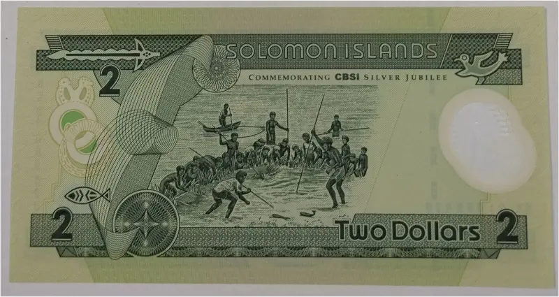 SOLOMON ISLANDS - 2 DOLLARS POLYMER NOTE - UNC MINT CONDITION - 1