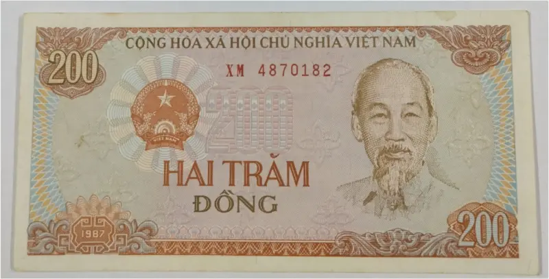 VIETNAM - 200 DONG -  UNC CONDITION  (1987) - 1