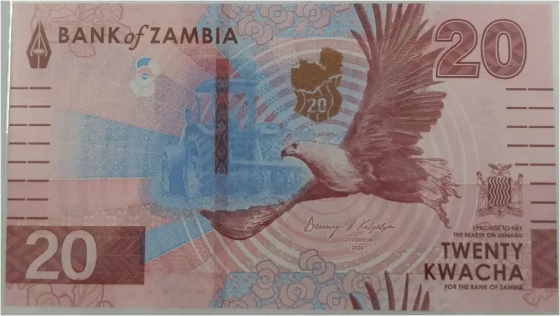 ZAMBIA - 20 KWACHA - GEM UNC MINT CONDITION (2024) - 1