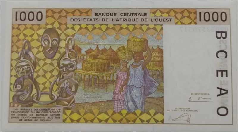 WEST AFRICA - 1000 FRANCS - UNC MINT CONDITION  - 1