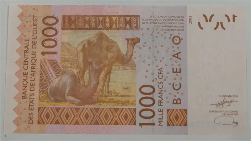 WEST AFRICA - 1000 FRANCS( MALI ) -  UNC MINT CONDITION  - 1