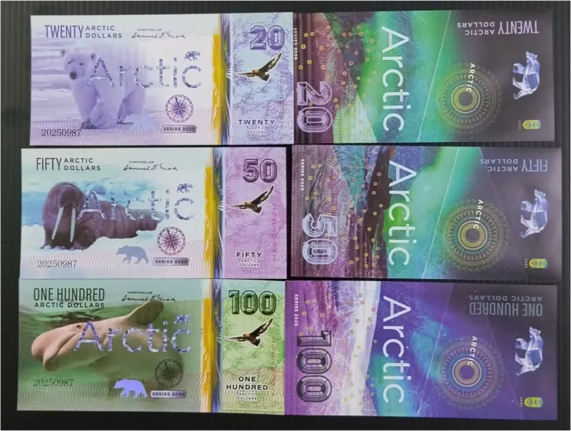 ARCTIC - FANTASY 6 x DIFFERENT NOTES SET - UNC MINT CONDITION (2020) - 1