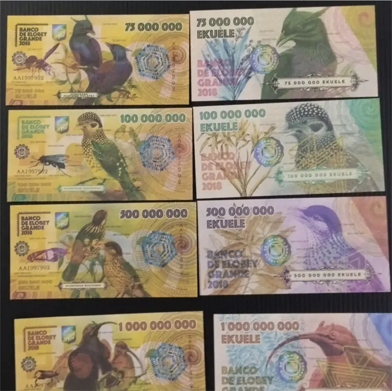 ELOBEY - 6 x DIFFERENT NOTE SET - UNC MINT CONDITION (2018) - 1
