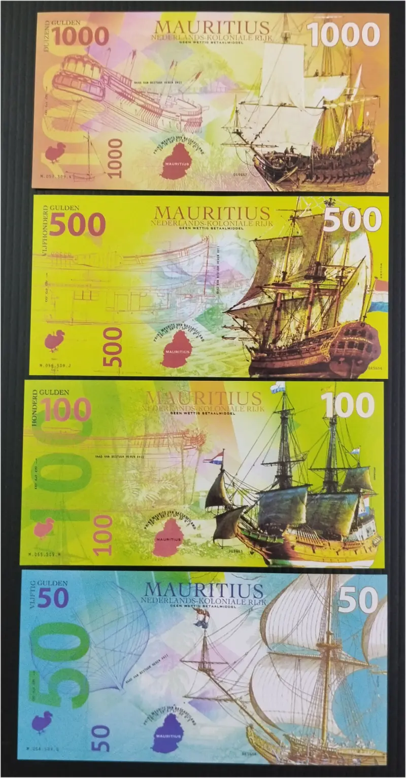MAURITIUS - FANTASY 4 - NOTES SET - UNC MINT CONDITION (2016) - 1