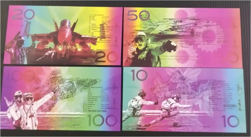 USA - FANTASY 4 x DIFFERENT NOTES SET -  UNC MINT CONDITION (2017) - 1