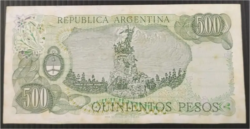 ARGENTINA - 500 PESOS - UNC CONDITION (1970 & 1980) - 1