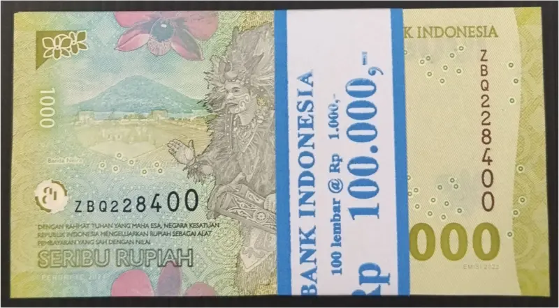 INDONESIA - 1000 INDONESIAN BUNDLE -  UNC CONDITION  - 1