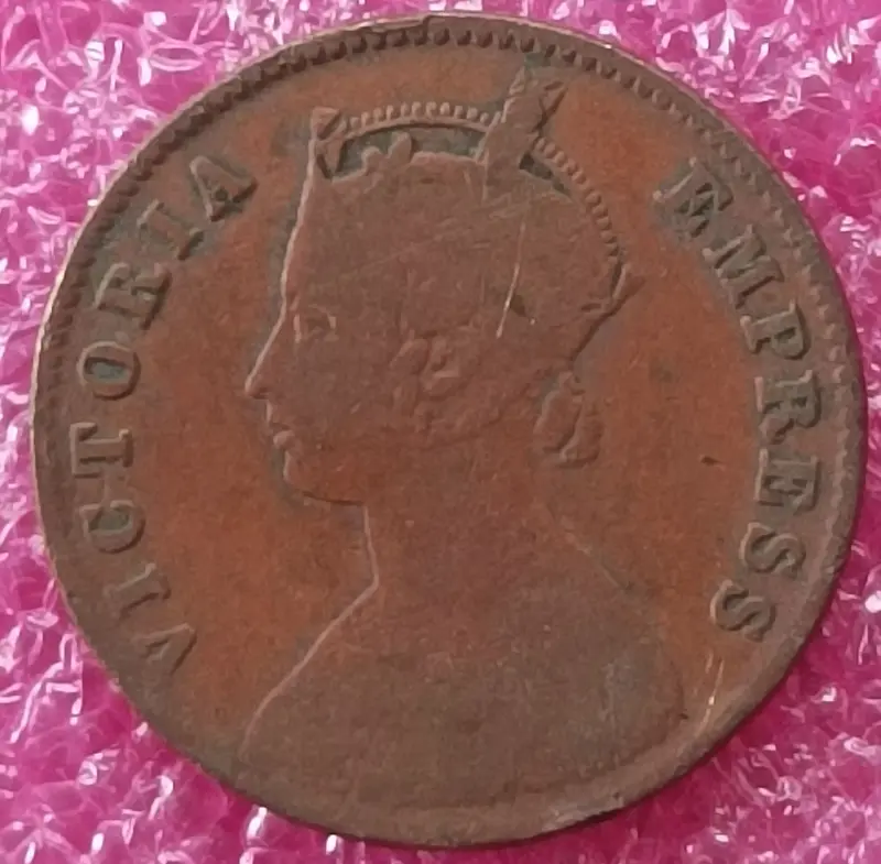  Victoria Queen / Empress  -  1/12 Anna Coin ( 1862 - 1901 ) British India - 1