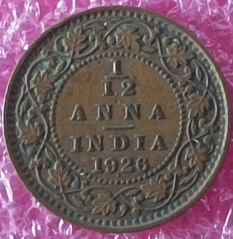 King Georage V -    1/12  Anna Coin  (1912 - 1936 ), British India - 10