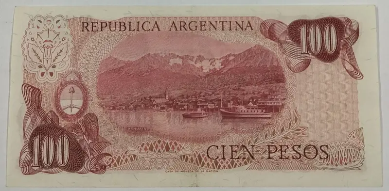 ARGENTINA - 100 PESOS LEY - UNC & MINT CONDITION ( 1973 ) - 1