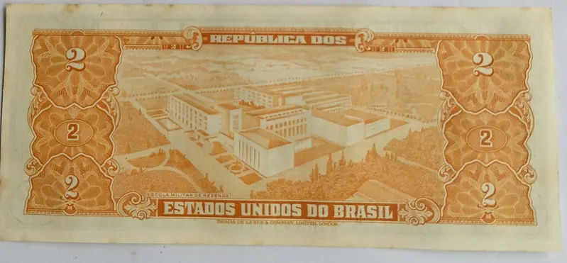 BRAZIL - 2  CRUZEIROS - UNC & MINT CONDITION (1954) - 1
