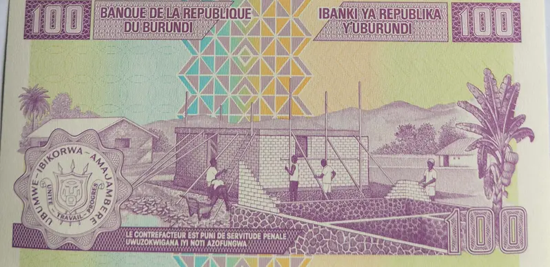 BURUNDI - 100 FRANCS - UNC & MINT CONDITION - 1