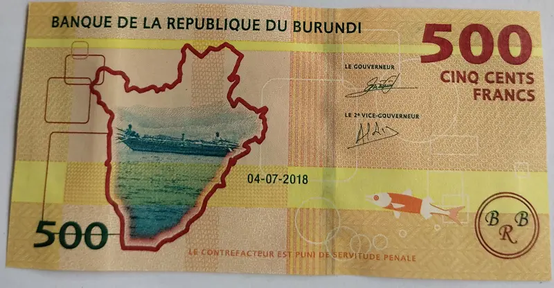 BURUNDI - 500  FRANCS - UNC & MINT CONDITION - 1