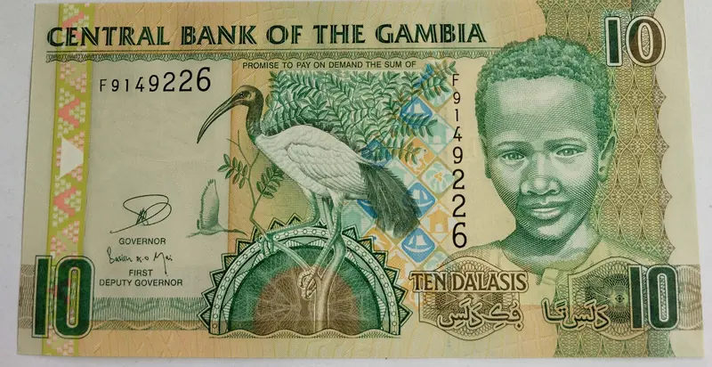 GAMBIA - 10 Dalasi - UNC & MINT CONDITION - 1