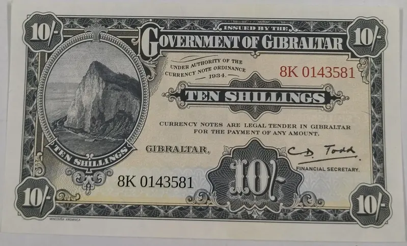 GIBRALTAR - COMMEMORATIVE 10 SHILLINGS - UNC & MINT CONDITION (2018) - 1