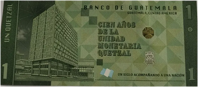 GUATEMALA - 1 QUETZAL - UNC & MINT CONDITION - 1