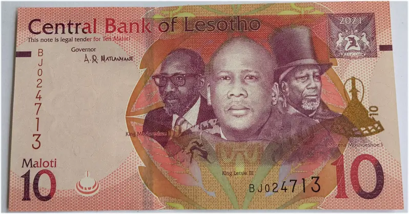LESOTHO - 10 LOTI - UNC & MINT CONDITION - 1