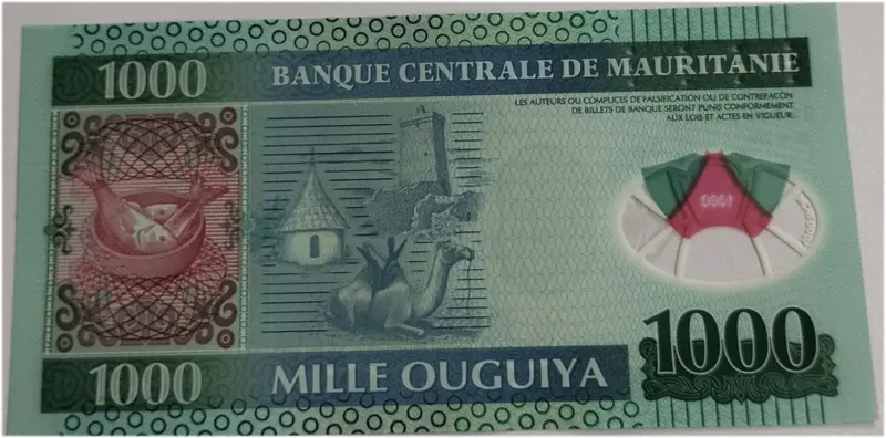 MAURITANIA - 1000 OGUIYA - POLYMER NOTE - UNC & MINT CONDITION (2014) - 1