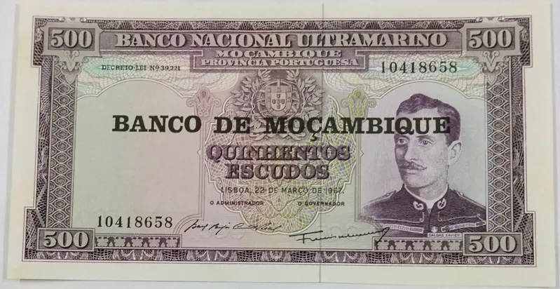 MOZAMBIQUE - 500 ESCUDOS - UNC & MINT CONDITION (1967) - 1