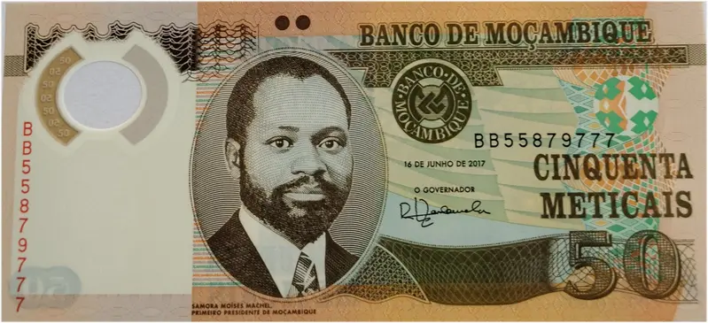MOZAMBIQUE - 50 METICAIS - POLYMER NOTE - UNC & MINT CONDITION - 1