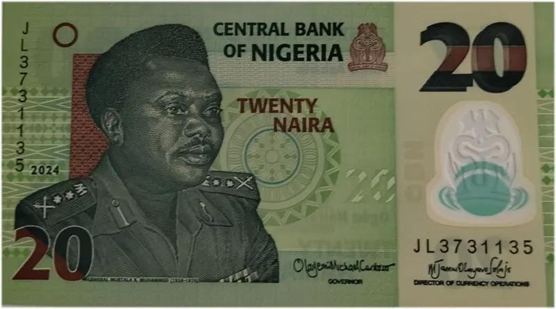 NIGERIA - 20 NAIRA - POLYMER NOTE - UNC & MINT CONDITION (2024) - 1