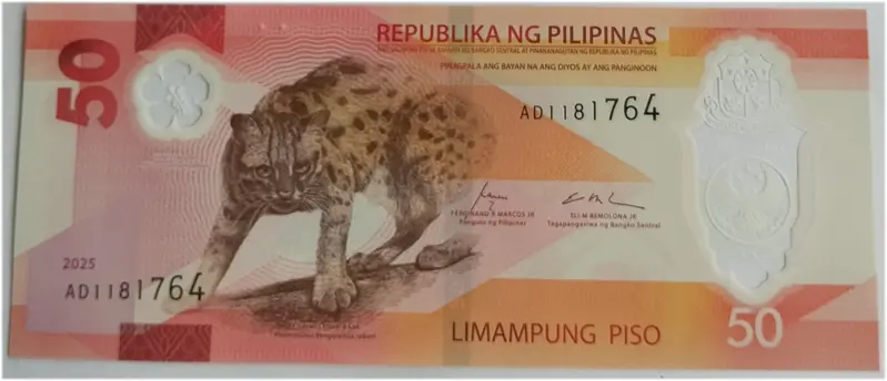 PHILIPINES - 50 PISO - POLYMER NOTE - UNC & MINT CONDITION (2025) - 1