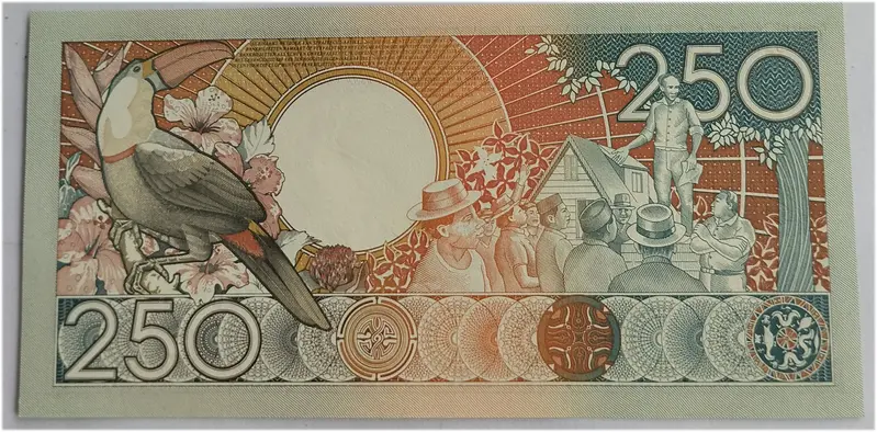 SURINAME - 250 GULDEN - UNC & MINT CONDITION (1988) - 1