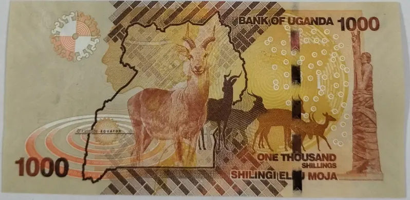 UGANDA -  1000 UGANDAN SHILLING - UNC & MINT CONDITION - 1