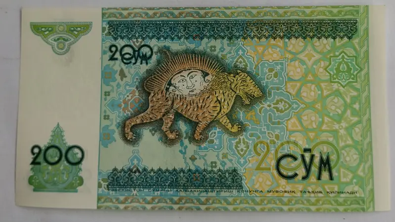 UZBEKISTAN - 200 SOM - UNC & MINT CONDITION ( 1997 ) - 1