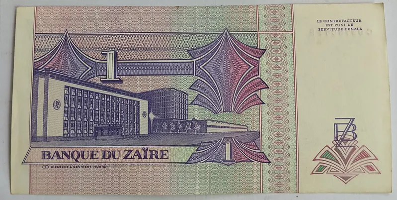 ZAIRE - 1 NOUVEAU - UNC & MINT CONDITION - 1