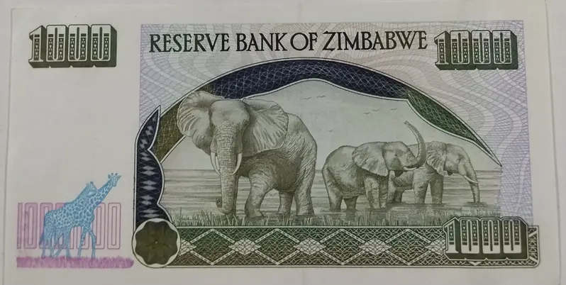 ZIMBABWE - 1000 DOLLARS - UNC & MINT CONDITION - 1