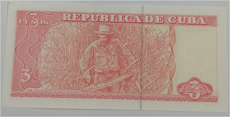 CUBA  -  3 PESOS - UNC & MINT CONDITION - 1