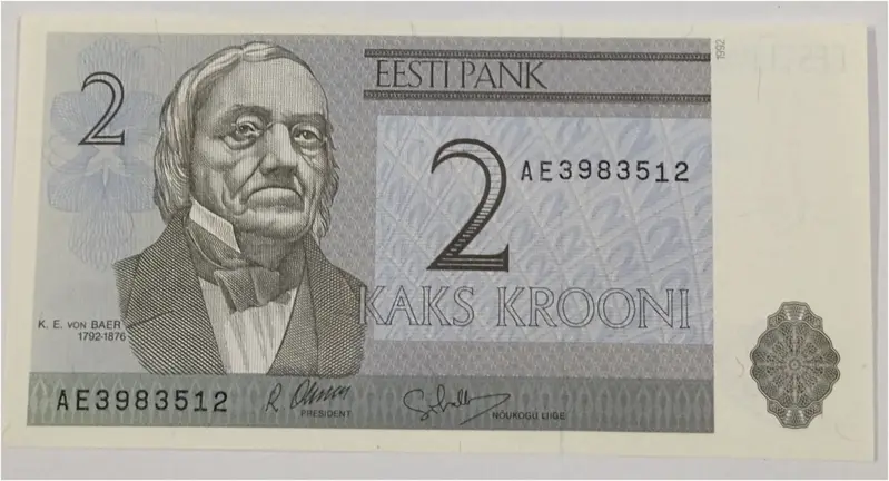 ESTONIA - 2 KROONI - UNC & MINT CONDITION - 1
