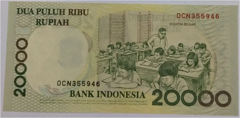 INDONESIA - 20,000 RUPIAH - LORD GANESHA - UNC & MINT CONDITION (1998) - 1