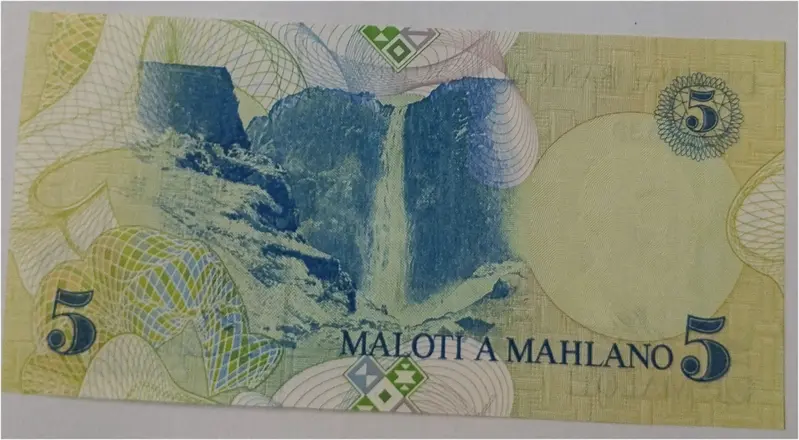 LESOTHO - 5 MALOTI - UNC & MINT CONDITION (1989) - 1