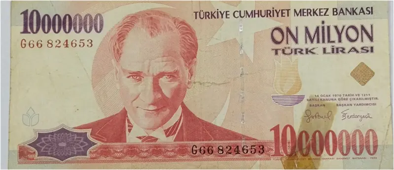 TURKEY - 10 MILLION TURKISH LIRA (1999) - 1