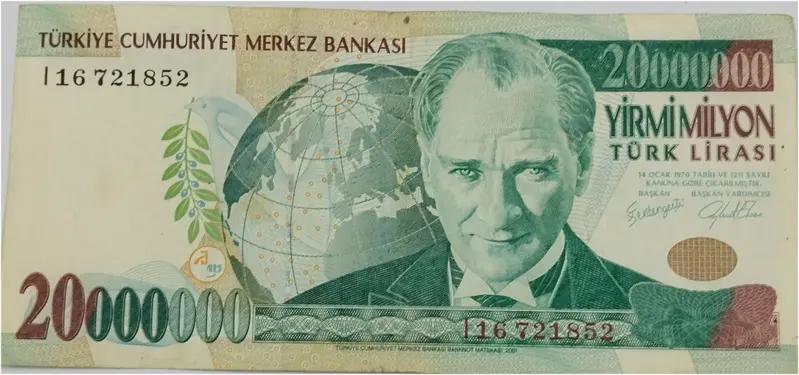 TURKEY - 20 MILLION TURKISH LIRA (2001 & 2006) - 1